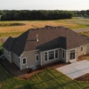 New,Home,Construction,From,Above.,Aerial,View,Of,Suburban,House.